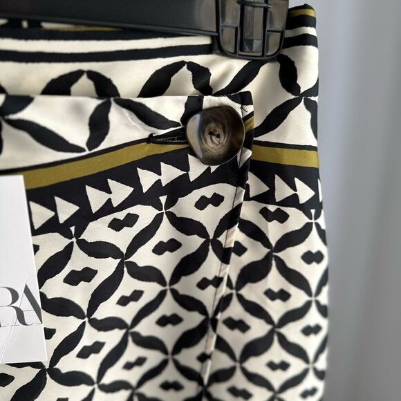 Zara Printed Wrap Skirt New - Picture 3 of 11